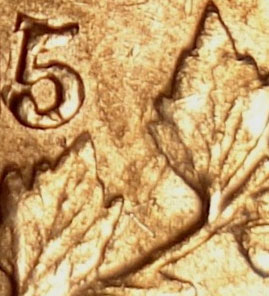 1885-5-Cent---Large/Small?-Repunch